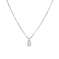 Collana Dilvdò Letters in Argento Zircone CLDBB